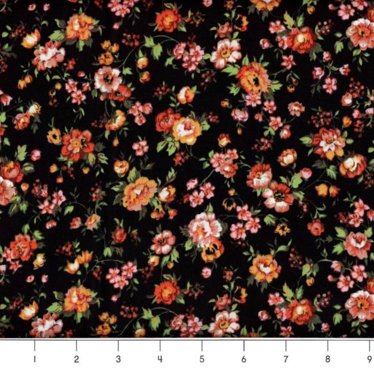 Country Floral Black/Orange | MDG