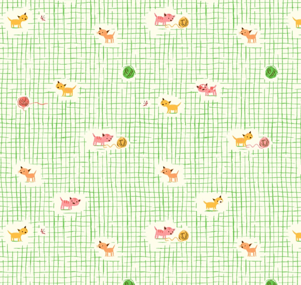 Green Kitten Plaid | Heather Ross Favorites