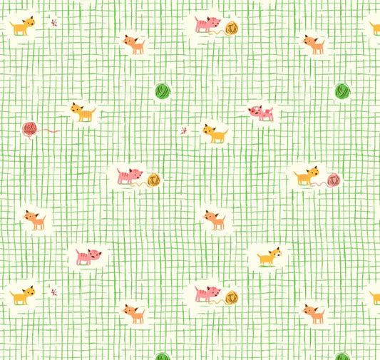 Green Kitten Plaid | Heather Ross Favorites